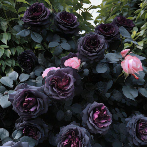 Роза Черная купить по цене от 450р. в интернет-магазине «Посадика» с доставкой почтой в в Мышкине и по всей России – [изображение №1].