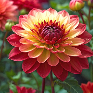 Георгин Оникс Найт купить по цене от 590р. в интернет-магазине «Посадика» с доставкой почтой в в Мышкине и по всей России – [изображение №1].