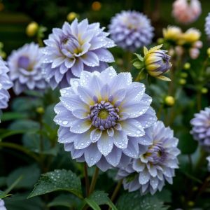 Георгин Акварель купить по цене от 680р. в интернет-магазине «Посадика» с доставкой почтой в в Мышкине и по всей России – [изображение №1].