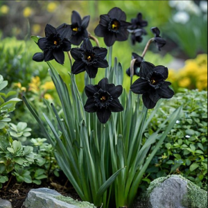 Нарцисс Тень Королевы купить по цене от 500р. в интернет-магазине «Посадика» с доставкой почтой в в Мышкине и по всей России – [изображение №1].