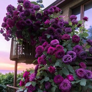 Роза Плетистая Плум Пэшн купить по цене от 610р. в интернет-магазине «Посадика» с доставкой почтой в в Мышкине и по всей России – [изображение №1].